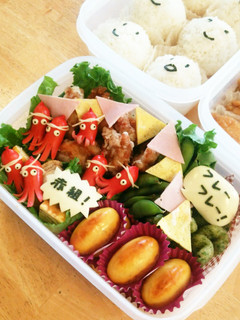 運動会「赤組応援!弁当」-レシピのメイン写真