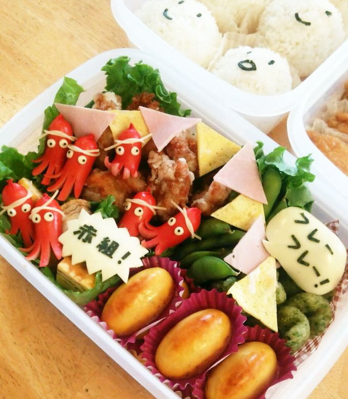 運動会「赤組応援!弁当」-レシピのメイン写真
