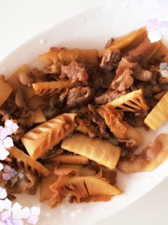 ご飯が進むタケノコと豚肉の甘辛炒め-レシピのメイン写真
