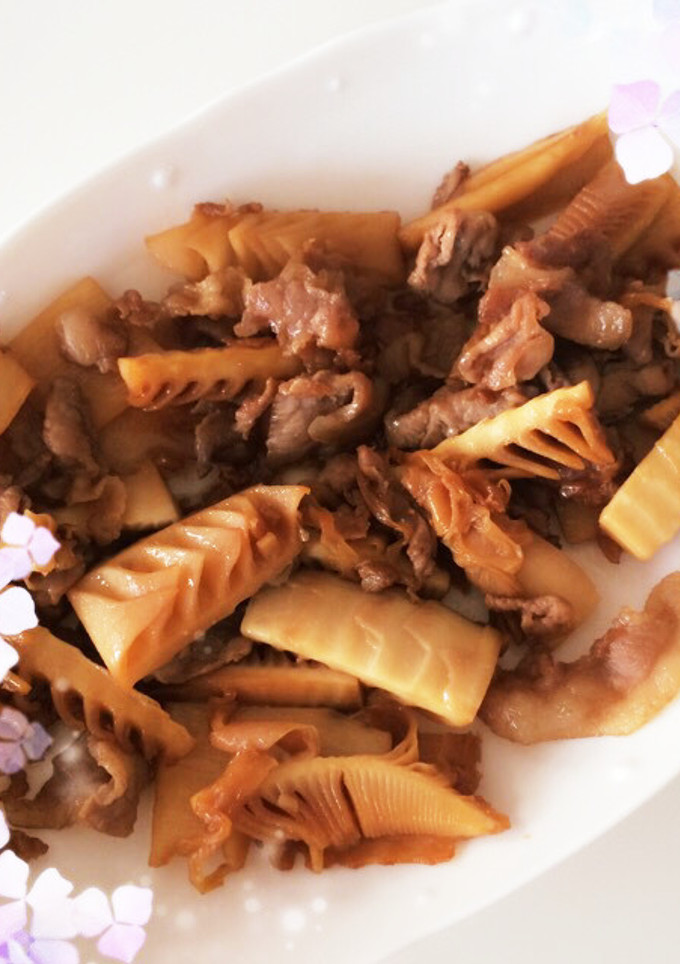ご飯が進むタケノコと豚肉の甘辛炒め-レシピのメイン写真