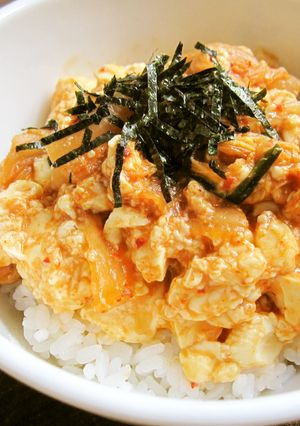 辛くてもマイルド☆ポン酢でキムチ豆腐丼-レシピのメイン写真
