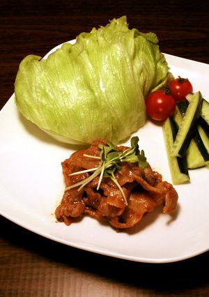 夏にぴったり!ピリ辛豚のレタス巻き★-レシピのメイン写真