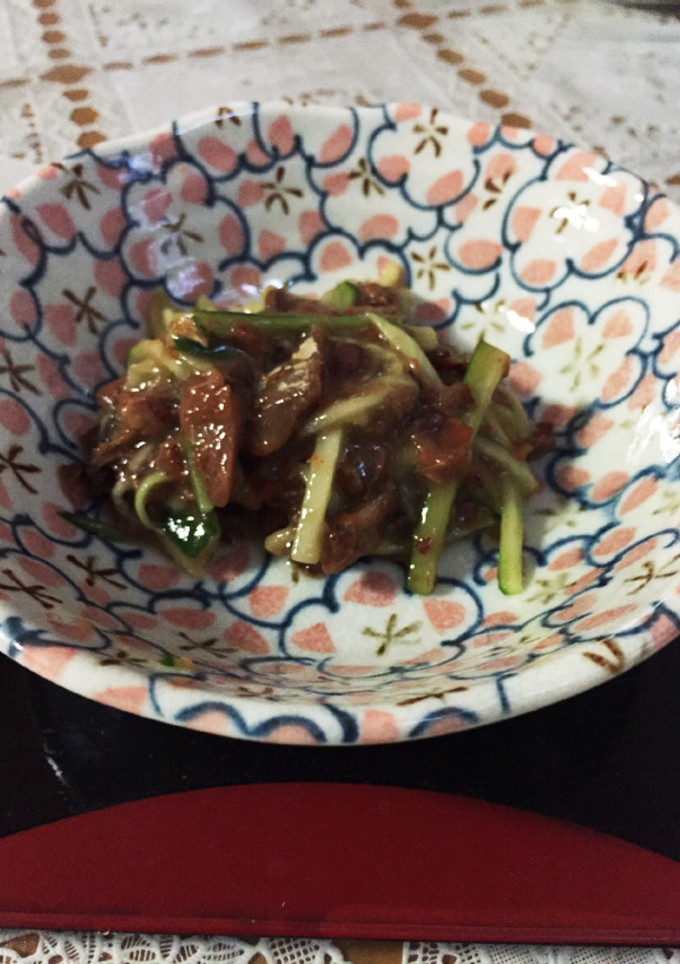 暑い日に！梅肉を使った魚缶の和え物-レシピのメイン写真