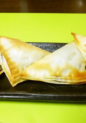 パリパリ！焼売の皮で、チーズあんこパイ♡-レシピのメイン写真