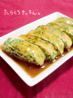 ニラ卵焼き❀醤油あん-レシピのメイン写真