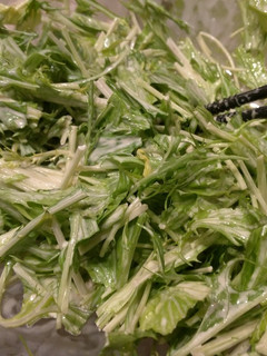 我が家の敷サラダ(水菜篇)-レシピのメイン写真