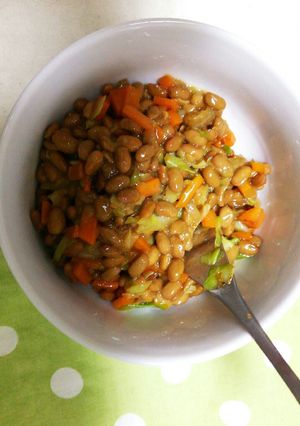 野菜もたっぷりとれる❗ベジタブル納豆-レシピのメイン写真
