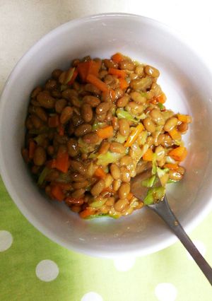 野菜もたっぷりとれる❗ベジタブル納豆-レシピのメイン写真