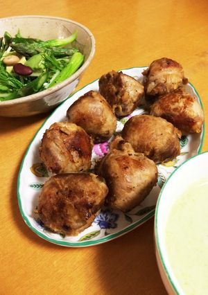 梅干しでサッパリ肉巻きおにぎり お弁当に-レシピのメイン写真