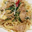 ☆豚肉と水菜の和風パスタ☆ランチ
