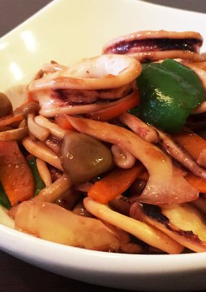 いかと野菜のオイスター炒め☆-レシピのメイン写真