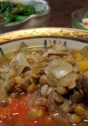 豚肉とレンズ豆のスープ-レシピのメイン写真
