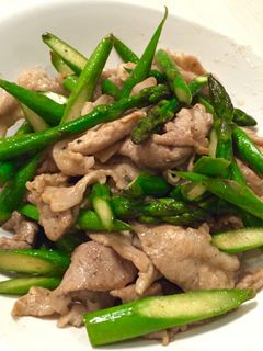 アスパラと豚肉バター炒め-レシピのメイン写真
