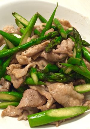 アスパラと豚肉バター炒め-レシピのメイン写真
