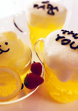 話題入り⭐炭酸ビールゼリーくまさんゼリー-レシピのメイン写真