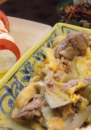 白菜と豚肉の卵とじ-レシピのメイン写真