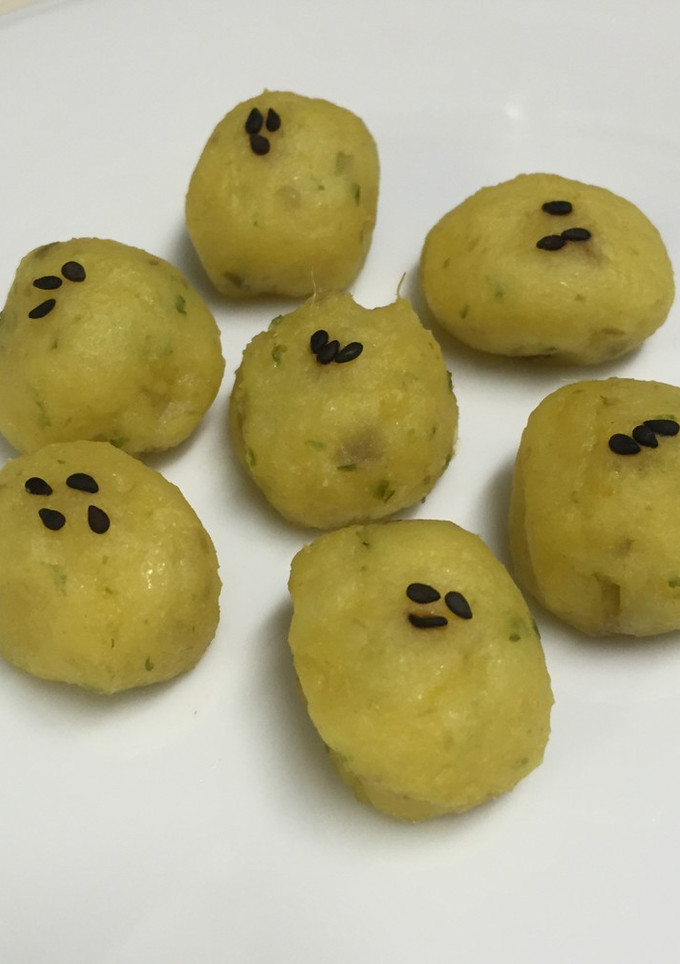 離乳食後期 サツマイモのまんまるお焼き-レシピのメイン写真