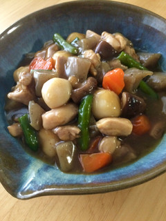 鶏肉とコンニャク野菜のとろりん煮♫-レシピのメイン写真