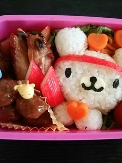 くまちゃん☆運動会☆キャラ弁-レシピのメイン写真