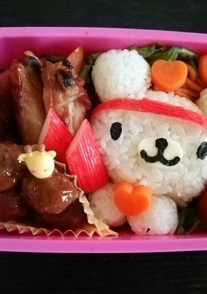くまちゃん☆運動会☆キャラ弁-レシピのメイン写真