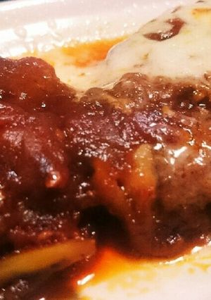**トマト缶煮で簡単込みハンバーグ**-レシピのメイン写真