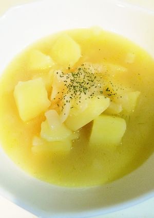 簡単美味ジャガイモバターコンソメスープ！-レシピのメイン写真