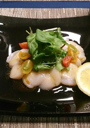 わさび醤油のカルパッチョ♡-レシピのメイン写真