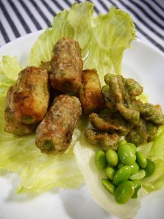 簡単!枝豆竹輪の海苔チーズ揚げ-レシピのメイン写真