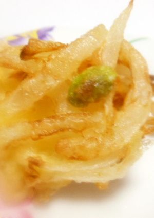 新玉葱と枝豆の天ぷら　超簡単私流-レシピのメイン写真