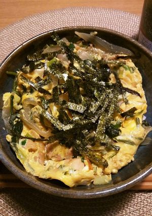 緑を入れよう！ほうれん草入り親子丼☆-レシピのメイン写真