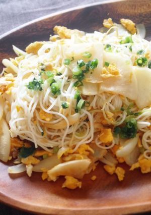 かぶと玉ねぎの和風そうめんチャンプルー-レシピのメイン写真