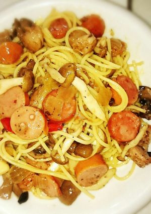 簡単時短コストコアヒージョで激うまパスタ-レシピのメイン写真