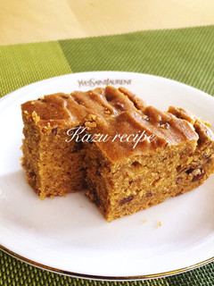 黒糖きなこと小豆のケーキ-レシピのメイン写真