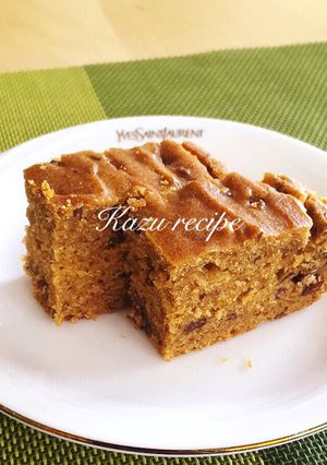 黒糖きなこと小豆のケーキ-レシピのメイン写真