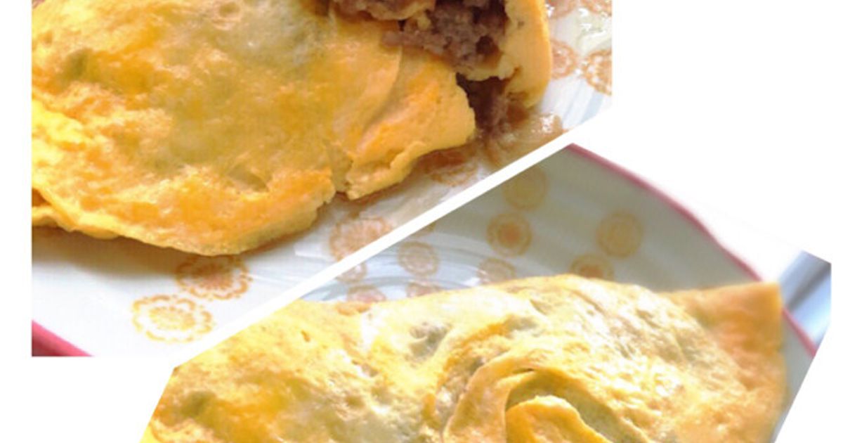 挽肉と玉ねぎの世界一オムレツ！ by ぶーたんたん。 【クックパッド