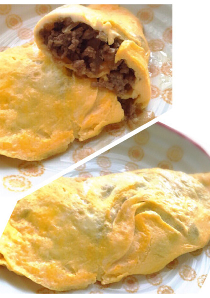 挽肉と玉ねぎの世界一オムレツ！-レシピのメイン写真