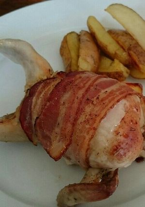 うずら肉- オーブンで丸焼き-レシピのメイン写真