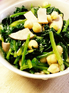 □ひよこ豆とほうれん草の炒めサラダ□-レシピのメイン写真