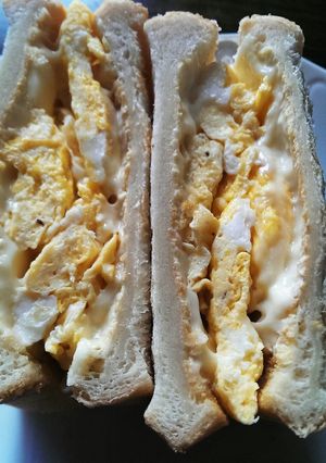 Wチーズとたまごのホットサンド-レシピのメイン写真