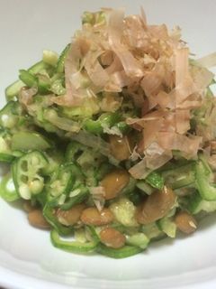 俺流!刻み生オクラ納豆-レシピのメイン写真