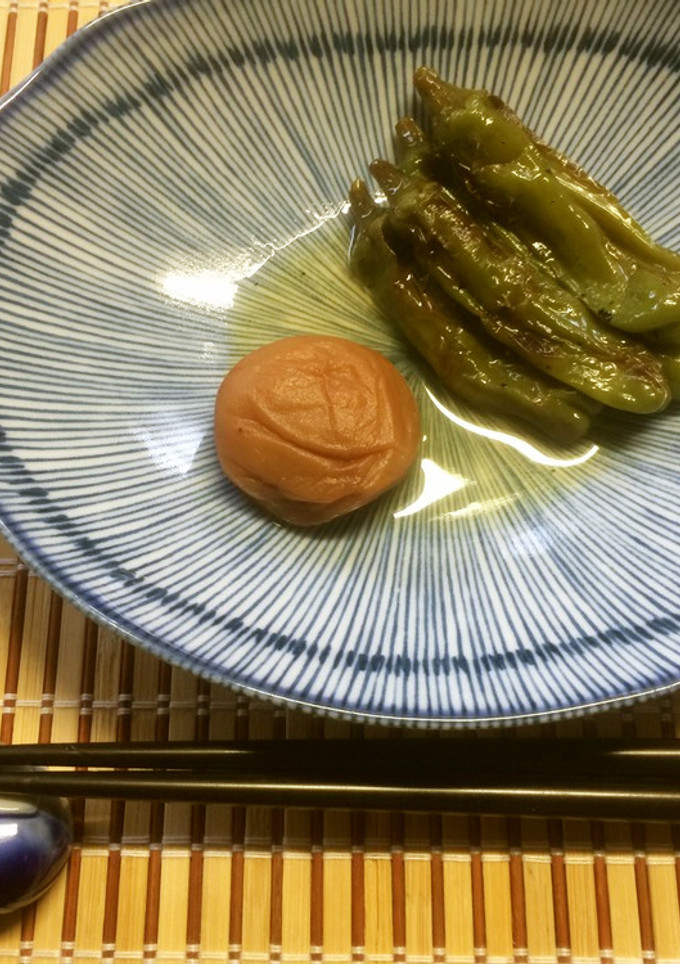 酸味の効いたししとうの梅煮浸し-レシピのメイン写真
