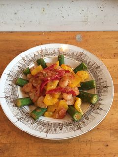 オクラと海老のトマト炒め-レシピのメイン写真