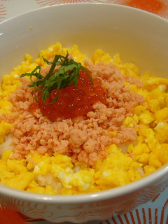 鮭*いくら*卵*丼♡-レシピのメイン写真