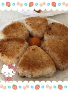 簡単に…焼きおにぎり〜(o˘◡˘o)♡-レシピのメイン写真