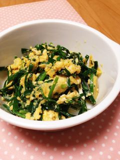 砂糖と醤油で☆シンプルにら玉-レシピのメイン写真