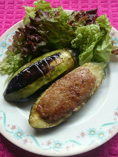 なすの肉詰め焼き♪-レシピのメイン写真