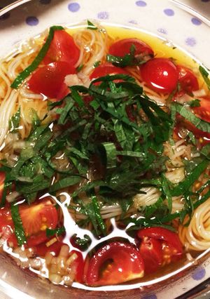 冷やしトマトそうめん-レシピのメイン写真