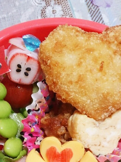 お弁当に♪ぷりぷりハートのエビカツ♪-レシピのメイン写真