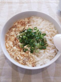レンジで簡単☆ぴりからとろとろ麻婆丼-レシピのメイン写真
