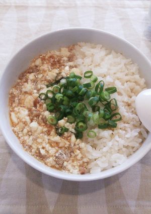 レンジで簡単☆ぴりからとろとろ麻婆丼-レシピのメイン写真